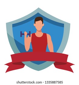 man working out