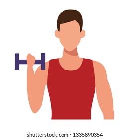 man working out