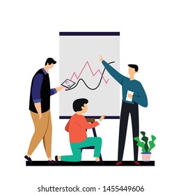 Man Working Vector Template Design Illustration