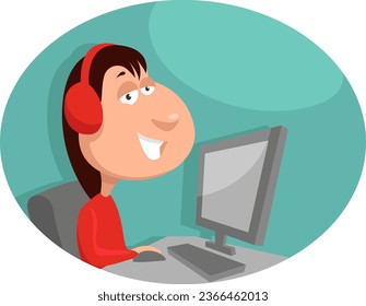 Espacio de trabajo principal, ilustración, vector sobre un fondo blanco.