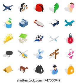 Man of the world icons set. Isometric set of 25 man of the world vector icons for web isolated on white background