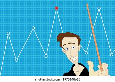 Man worried about red spot on graph