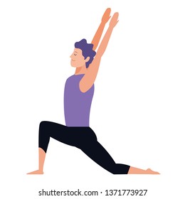 man yoga pose