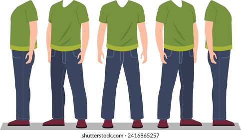 man young boy health modal sheet smart boy beautiful strong front tall group vector art