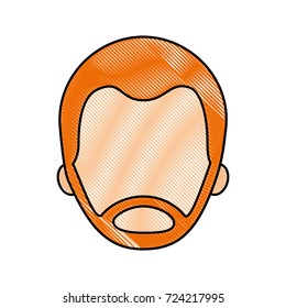 man young face character profile