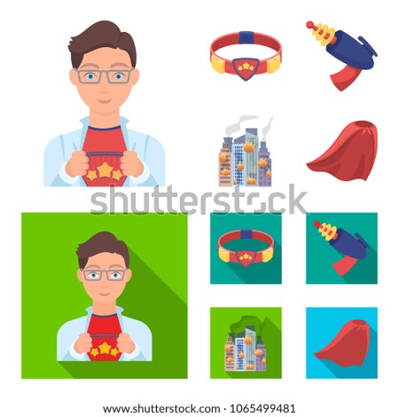 Man, young, glasses, and other web icon in cartoon,flat style. belt, gun icons in set collection.