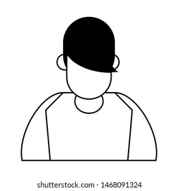 man young male person cartoon vector illustration graphic design