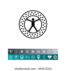 Man in Zorb Icon