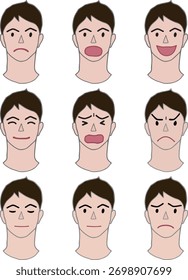 man1 - face - all - set - color