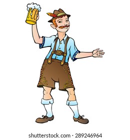 Man_character_octoberfest, RGB EPS 10 vector illustration