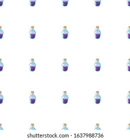 mana potion icon pattern seamless isolated on white background. Editable flat mana potion icon. mana potion icon pattern for web and mobile.