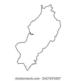 Manabi Province map, administrative division of Ecuador. Vector illustration.
