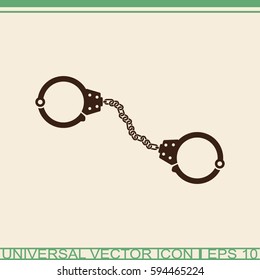 Manacles Vector Icon.