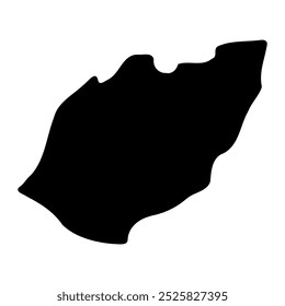 Mapa del distrito de Manafwa, división administrativa de Uganda. Ilustración vectorial.