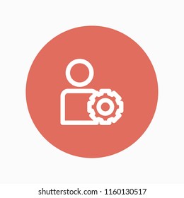 manage account icon vector