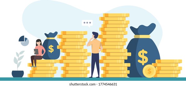 Manage or boost your sales vector illustration concept