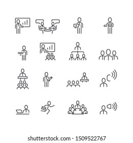 Manage and Business simple icons set,Vector