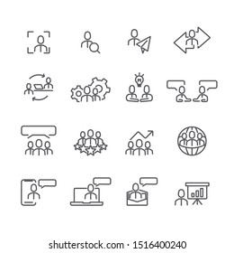 Manage and Business simple icons set,Vector