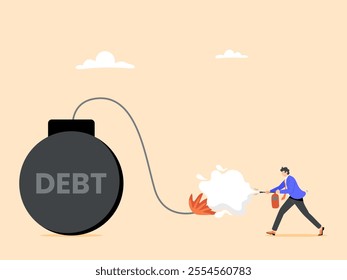 Manage or control debt before it becomes a financial problem