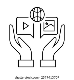 Manage Digital Content Icon – Blockchain-Powered Content Ownership and Security