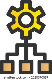 Administrar diseño de iconos de vectores de gradiente relleno
