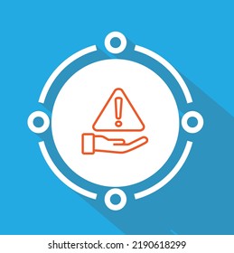 Manage Financial Risk icon vector design