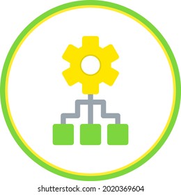  Manage Flat Circle Vector Icon Design
