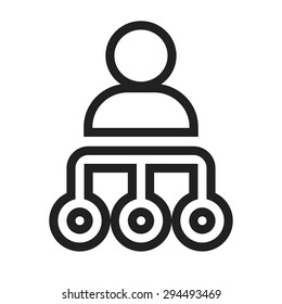 Manage, handle, organize icon vector image.Can also be used for admin dashboard. Suitable for mobile apps, web apps and print media.