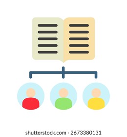 Icono de la mini ilustración del icono de la administración. Uso Para El Concepto Moderno, Impresión, Ui, Ux Kit, Web Y Desarrollo De App. Vector Relacionado Con La Oficina, La Educación, El Examen Y Más