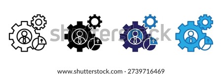 Manage Icon Multi Style Vector Illustration
