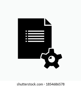 Manage Icon. Setting Symbol. Management Sign - Vector Logo Template. 
