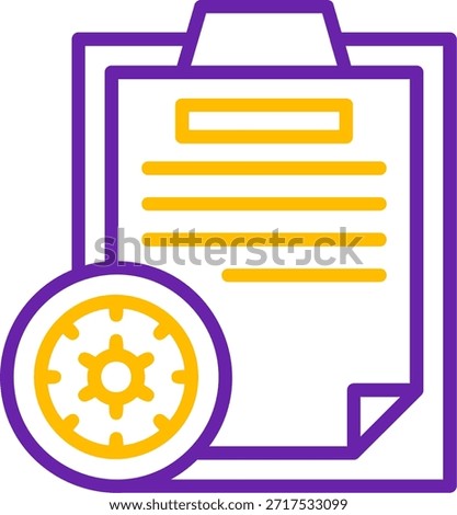 Manage Line Two Color Vector Line Two Color Vector Icon Design Design