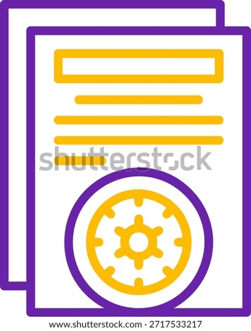Manage Line Two Color Vector Line Two Color Vector Icon Design Design