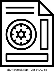 Manage Line Vector Icon Design