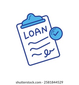 Manage Loan icon vector stock illustration