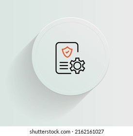 Manage Policy icon vector design