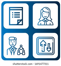 manage simple icons set. Contains such icons as To do list, Manager, Priority, can be used for web, mobile and logo