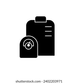 das Symbol für das Gewichtskonzept verwalten. Einfache Elementgrafik. das Design des Gewichts-Concept-Rahmensymbols verwalten.