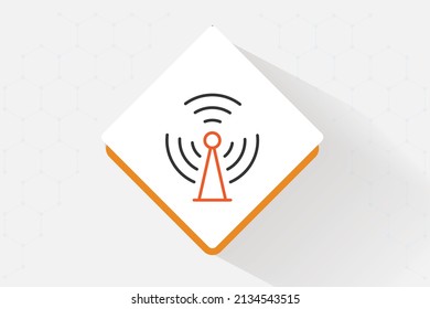 Diseño vectorial de iconos de soluciones Wi-Fi administradas