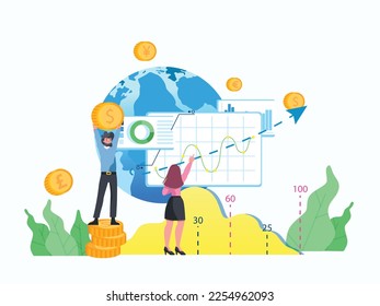 management abstract concept vector illustration set. Human resources, candidates, performance management, find employee,job applicant, HR management software abstract metaphor,tax filling, educational