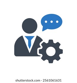 Management Advisor Icon On White Background