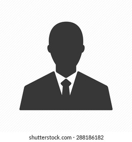 management  avatar user profile vector illustration , businessman background paper