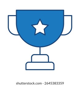 Management And Business Blue Line Icon Editable Stroke. Teamwork, Business, Task, Deadline, Planning, Strategy, Marketing, Leadership Line Icons Vector Illustration
