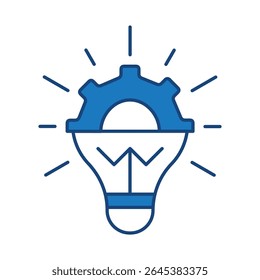 Management And Business Blue Line Icon Editable Stroke. Teamwork, Business, Task, Deadline, Planning, Strategy, Marketing, Leadership Line Icons Vector Illustration