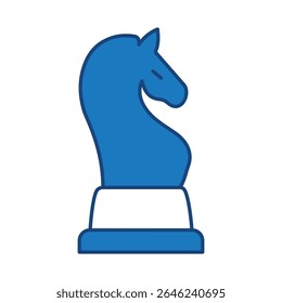 Management And Business Blue Line Icon Editable Stroke. Teamwork, Business, Task, Deadline, Planning, Strategy, Marketing, Leadership Line Icons Vector Illustration