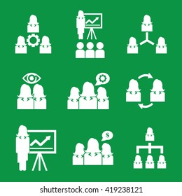 Management / Business Training And Learning Icon Set