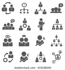 Management / Business Training And Learning Icon Set