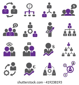 Management / Business Training And Learning Icon Set