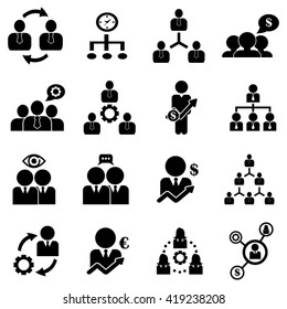 Management / Business Training And Learning Icon Set