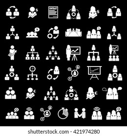 Management / Business Training And Learning Icon Set